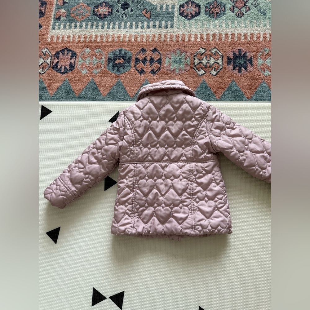 Maya Ray|Baby girl,toddler Quilted Pink Jacket•••blush rose,size 2T SUPER COZY - Picture 8 of 10